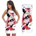 Women Cute Cartoon Dress Casual O-Neck Short Sleeve Print Dress Sexy Slim Bodycon Dress 5XL Plus Size Women Clothing Vestidos