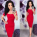 Women Sexy Sheath Party Dress Ladies Short Sleeve Square Collar Elegant Solid Dress 2019 New Fashion Office Lady Summer Dress