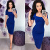 Women Sexy Sheath Party Dress Ladies Short Sleeve Square Collar Elegant Solid Dress 2019 New Fashion Office Lady Summer Dress