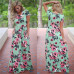 Women Summer Floral Print Long Maxi Dress 2019 Boho Beach Dress Short Sleeve Evening Party Dress Tunic Vestidos Plus Size XXXL