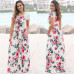 Women Summer Floral Print Long Maxi Dress 2019 Boho Beach Dress Short Sleeve Evening Party Dress Tunic Vestidos Plus Size XXXL