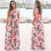 Women Summer Floral Print Long Maxi Dress 2019 Boho Beach Dress Short Sleeve Evening Party Dress Tunic Vestidos Plus Size XXXL