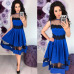 Women Vintage Lace Patchwork a Line Party Dress Ladies Sleeveless o Neck Hollow Out Elegant Dress 2019 New Fashion Women Dress