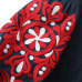 Women vintage floral embroidery dress drawstring tie tassels long sleeve Faldas festa casual brand loose retro dresses QZ2611