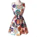 YRRETY Woman Beach Dress Summer Boho Print Clothes Sleeveless Party Dress Casual Short Sundress Plus Size Floral Dress 2019