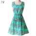 YRRETY Woman Beach Dress Summer Boho Print Clothes Sleeveless Party Dress Casual Short Sundress Plus Size Floral Dress 2019