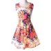 YRRETY Woman Beach Dress Summer Boho Print Clothes Sleeveless Party Dress Casual Short Sundress Plus Size Floral Dress 2019