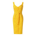 strap Summer women's sundress Sleeveless Shirt Dress Female yellow Midi Dress Ladies V neck Shirt slim Elegant Dresses vestidos