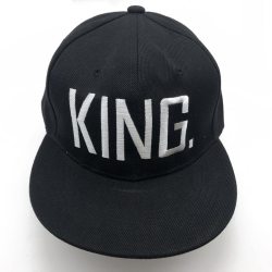 1PC KING QUEEN Embroidered Snapback Caps Lover Men Women Baseball Cap Black Hip Hop Cap Snapback hats,chapeau bone masculino