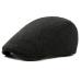 British Style 2019 Autumn Winter Men Berets Cap Hats Wool Fashion Flat Caps For Men Hat Classic Vintage Beret Cap Chapeau Homme