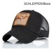 Evrfelan Fashion Animals Embroidery Baseball Caps Men Women Snapback Hip Hop Hat Summer Breathable Mesh Sun Gorras Unisex