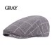 Fashion Summer Sun Hats For Men Women Casual Plaid Cotton Beret Caps Gorras Planas Boinas Check Flat Cap Adjustable Male Berets