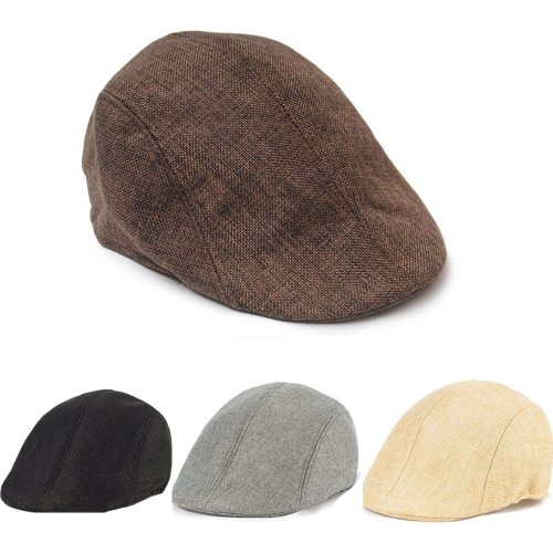 Male Beret Winter Warm Duckbill Cap Ivy Cap Golf Driving Sun Flat Cabbie Newsboy Hat peaky blinder Unisex Berets French