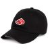 100% Cotton Japanese Akatsuki Logo Anime Naruto Dad Hat Uchiha Family Logo Embroidery Baseball Caps Black Snapback Hats dropship