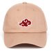 100% Cotton Japanese Akatsuki Logo Anime Naruto Dad Hat Uchiha Family Logo Embroidery Baseball Caps Black Snapback Hats dropship