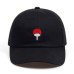 100% Cotton Japanese Anime Dad Hat Uchiha Family Logo Embroidery Baseball Caps Black Snapback Hat Hip Hop for Women Men