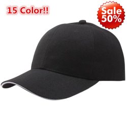 15 Color!! Summer Fashion Soild Women Men Baseball Cap Snapback Hat HipHop Adjustable Cool Sunhat  casquette gorras Lowest Price