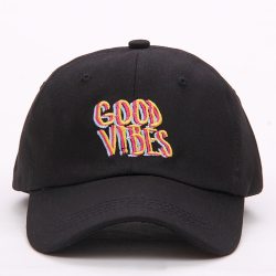 2017 new men women Good Vibes Dad Hat Embroidered Baseball Cap Curved Bill 100% Cotton Casquette Brand Bone Fashion Hats