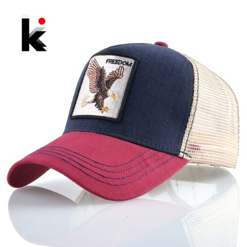 Animals Embroidery Baseball Caps Men Snapback Hip Hop Hat Women Mesh Unisex Streetwear Bones Wholesale Price Dropshipping Cap