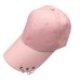 Baseball Cap with Rings Bboy Adjustable Casual Snapback Sport Hip-Hop Ball Hat Baseball Caps Unisex Hats Black Pink White