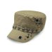 Beckyruiwu Adult Hip hop Punk Rock Skull Rivet Flat Peaked Hats Men Spring and Autumn Fitted Baseball Caps