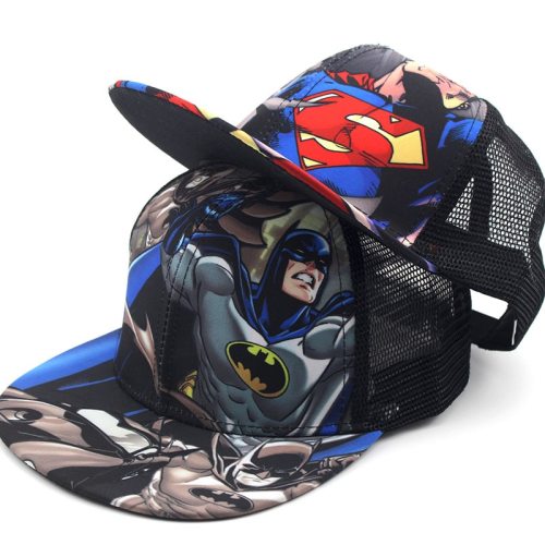 Children Baseball Cartoon Anime Super Hero Superman Batman Caps  Boy Girls Sport Cap Hip Hop Hats Summer Sun Hat Adjustable Cap