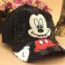 Children Cartoon Baseball Hat Mouse Mickey Kids Hat Boys and Girls Black White Adjustable Baseball Caps Outdoor Sunscreen Hat 1