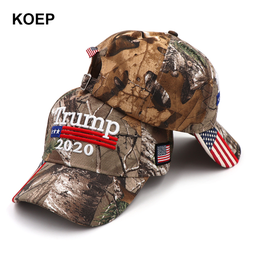 Donald Trump 2020 Cap Camouflage USA Flag Baseball Caps Make America Great Again Snapback President Hat Embroidery Wholesale