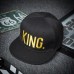 Fashion KING QUEEN Men's Women's Baseball Hat Spring Band King Queen Embroidery Couple Hip-Hop Flat Cap