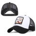 Fashion animal embroidery baseball caps men's and women's universal adjustable high quality outdoor shade summer mesh hats bone