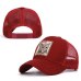 Fashion animal embroidery baseball caps men's and women's universal adjustable high quality outdoor shade summer mesh hats bone