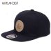 [HATLANDER]Maple solid cotton snapback caps women's flat brim hip hop cap outdoor baseball cap bone gorras mens caps and hats