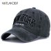 [HATLANDER]Sand washed 100% cotton baseball cap hat for women men vintage dad hat NEW YORK embroidery letter outdoor sports caps