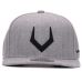 High quality grey wool snapback  3D pierced embroidery hip hop cap flat bill baseball cap for men and women