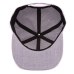 High quality grey wool snapback  3D pierced embroidery hip hop cap flat bill baseball cap for men and women