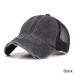 IWINTER Summer Denim Baseball Cap Women Ponytail Breathable Mesh Adjustable Caps Snapback Outdoor Shade Sports Men Baseball Caps