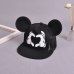 Kids Cartoon Mouse Ear Baseball Cap Adjustable Cotton Snapback Hat Boys Girls Hip Hop Cap Spring Summer Children Sun Hat