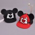 Kids Cartoon Mouse Ear Baseball Cap Adjustable Cotton Snapback Hat Boys Girls Hip Hop Cap Spring Summer Children Sun Hat