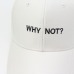 Letter WHY NOT Snapbacks Baseball Cap Hip Hop Hat For Men Women Dad Hat Gorras Boy Girls Cotton Black White Fitted Hat Bone Caps