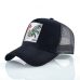 Men's Snapback Caps Summer Breathable Baseball Cap Women Cool Streetwear Wolf Embroidery Trucker Bones Unisex Hip Hop Hats Male