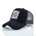 Men's Snapback Caps Summer Breathable Baseball Cap Women Cool Streetwear Wolf Embroidery Trucker Bones Unisex Hip Hop Hats Male