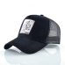 Men's Snapback Caps Summer Breathable Baseball Cap Women Cool Streetwear Wolf Embroidery Trucker Bones Unisex Hip Hop Hats Male