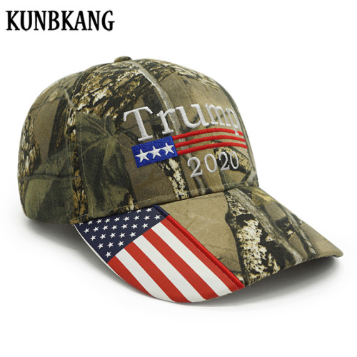 New Donald Trump 2020 Cap Camouflage USA Flag Baseball Caps Keep America Great Snapback Hat Embroidery Star Letter Camo Army Cap