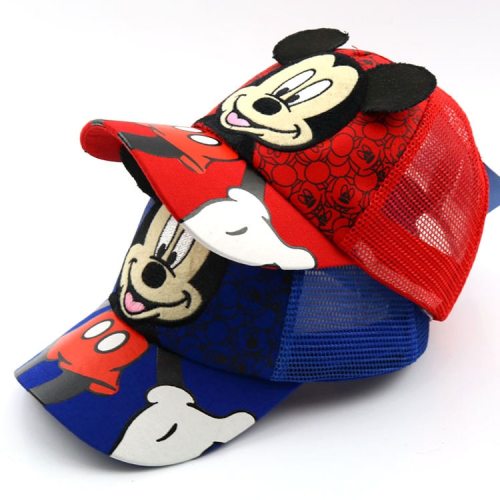 New Lovely Mesh Baseball Cap Kids Boys Girls Adjustable Caps Fashion Cartoon Mickey Minnie Children Snapback Hat Bone Masculino