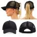 Ponytail Baseball Cap Women Adjust Sport Casual Messy Bun Snapback Mesh Hat Casual Adjustable Sport Caps Drop Shipping 2019 New