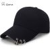 SYi Qarce High Quality Adjustable Baseball Hat with ring Outdoor Sports Sun Cap for Women Men Fashion Snapback Hat NM434-36