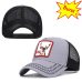 Summer Animal Embroidery Baseball Caps Men's and Women's Universal Adjustable Shade Cock Mesh Cap Dad Hat Truck Driver hats bone