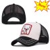 Summer Animal Embroidery Baseball Caps Men's and Women's Universal Adjustable Shade Cock Mesh Cap Dad Hat Truck Driver hats bone