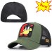 Summer Animal Embroidery Baseball Caps Men's and Women's Universal Adjustable Shade Cock Mesh Cap Dad Hat Truck Driver hats bone