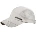 Summer Breathable Mesh Baseball Cap Quick Drying Hats For Men Blue Gray